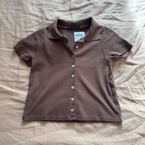 NWT Brandy Melville Button-Up Mini Shirt